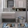 1/4 buc. Set Perdea de Duș Impermeabilă cu Model Pisică Drăguță de Lux Set Decorativ pentru Baie Covor Antiderapant Husă pentru Toaletă Covoraș de Baie și 12 Cârlige