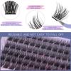 Single Cluster C Curl False Eyelashes Natural Thick Diy Segmented 10-16Mm Eyelashes