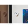 Lemnos Wall Clock Hanging Analog Extra Normal Clock White Aluminum Extra Normal Clock WH Lemnos RM24-07