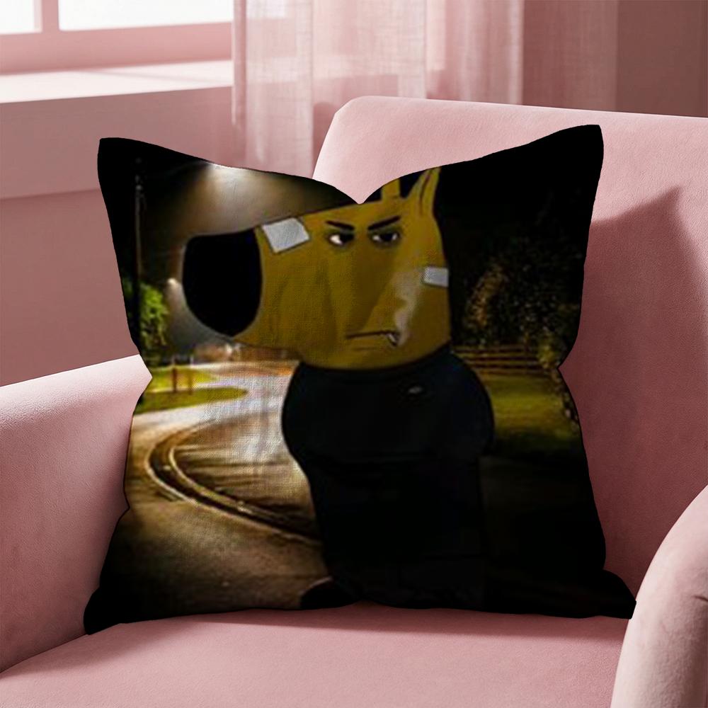 Cute chill guy Cushion Cover Multi-Scene Pillow Cover for Home & Car - Reversible, Soft & Durable for Daily Use
