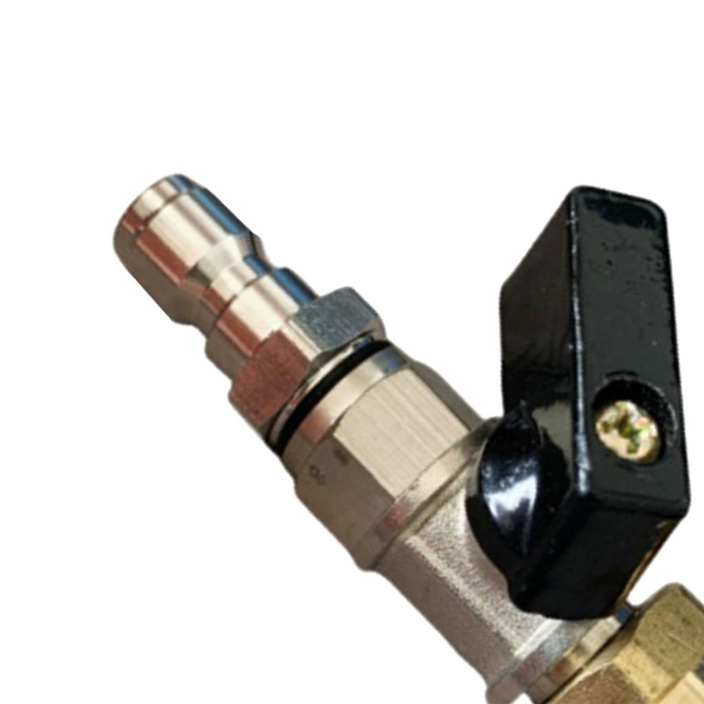 High Pressure Washer Ball Valve Kit Quick Connect Plug Portable Water Flow Switch Sturdy Multiuse for Attachments Hose Switch