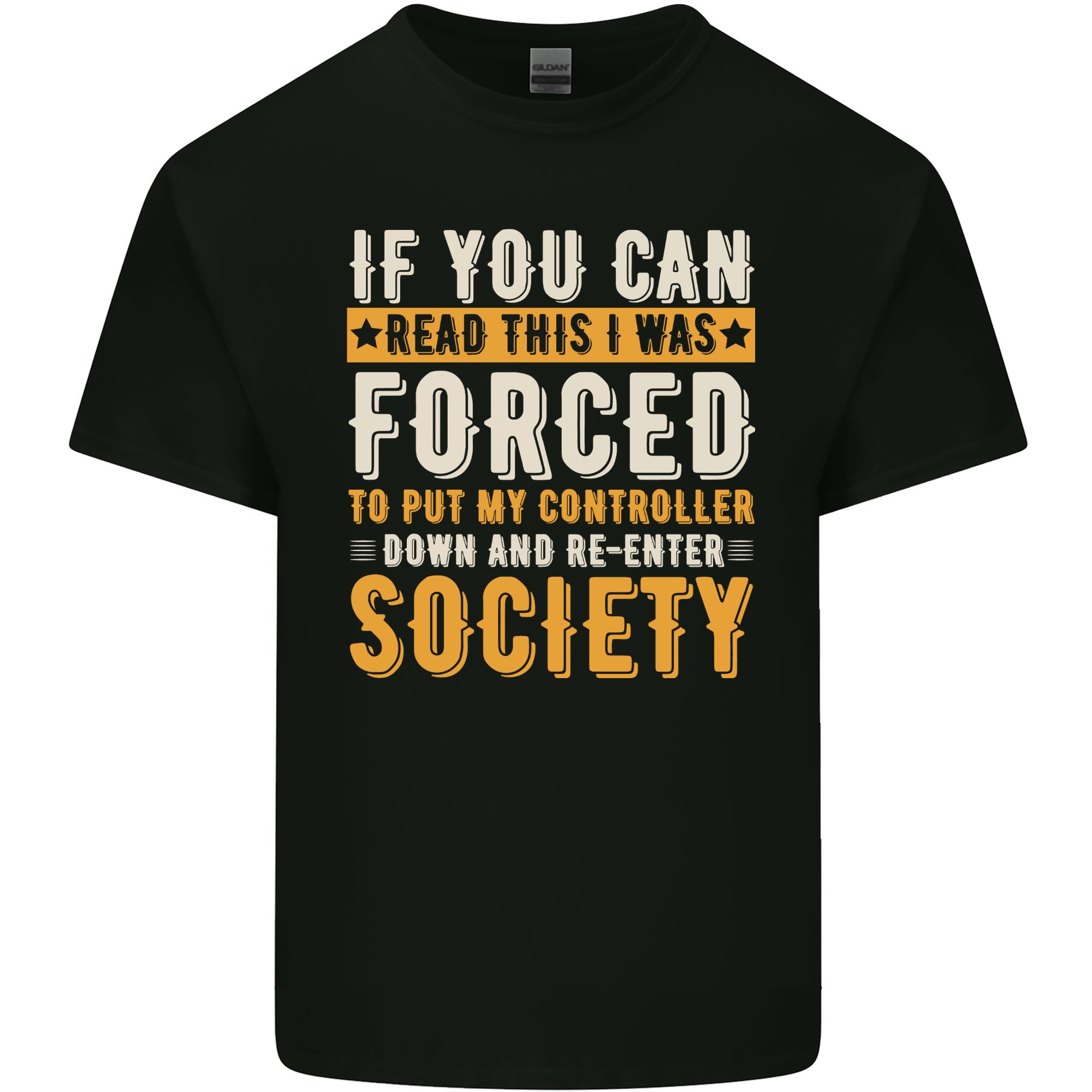Reenter Society Funny Gaming Gamer Unisexs Light Cotton TShirt S