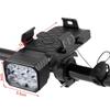 Luce Anteriore per Bici Ricaricabile USB 3-in-1, Campanello, Supporto per Telefono, Antiurto, Montaggio Universale per Mountain Bike, Bici da Strada, Ciclismo Notturno