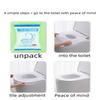 10pcs Travel Disposable Toilet Seat Cover Waterproof Portable Toilet Mat Baby Pregnant Mother, Individually Packed