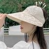 1Pc Summer Lace Empty Top Big Eaves Hat Children, New Big Brim Sun Hat Casual Ponytail Sun