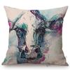 Nordische Aquarell Schöne Kuh Malerei Heim Dekoration Sofa Überwurf Kissenbezug Ölgemälde Baumwolle Leinen Stuhl Sitzkissenbezug