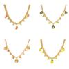 Stylish Pastoral Fruit Pendant Necklace Adjustable Length Sweater Chain Fashion Accessory for Casual and Outdoor Wear