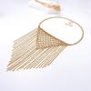 Waterproof Multi-Layer Tassel Necklace Non Tarnish Multi Strand Chain Necklace  Light Luxury Style