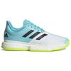 adidas SoleCourt Primeblue Tokyo Herren Sneaker Wolkenweiß Kernschwarz Sonnengelb FX1729