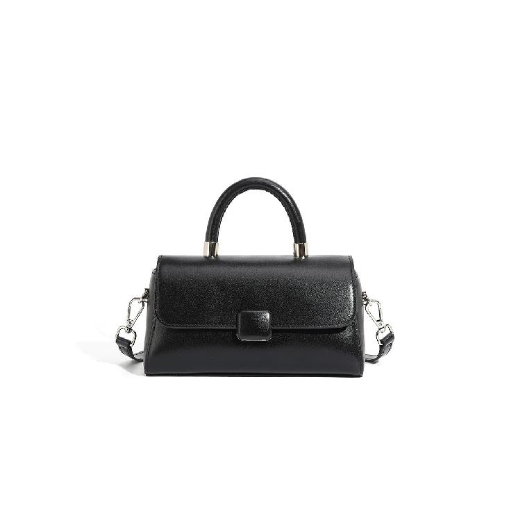 Genuine Leather Versatile Single-Shoulder Women's Bag Textured Commuter Crossbody Small Square Handbag