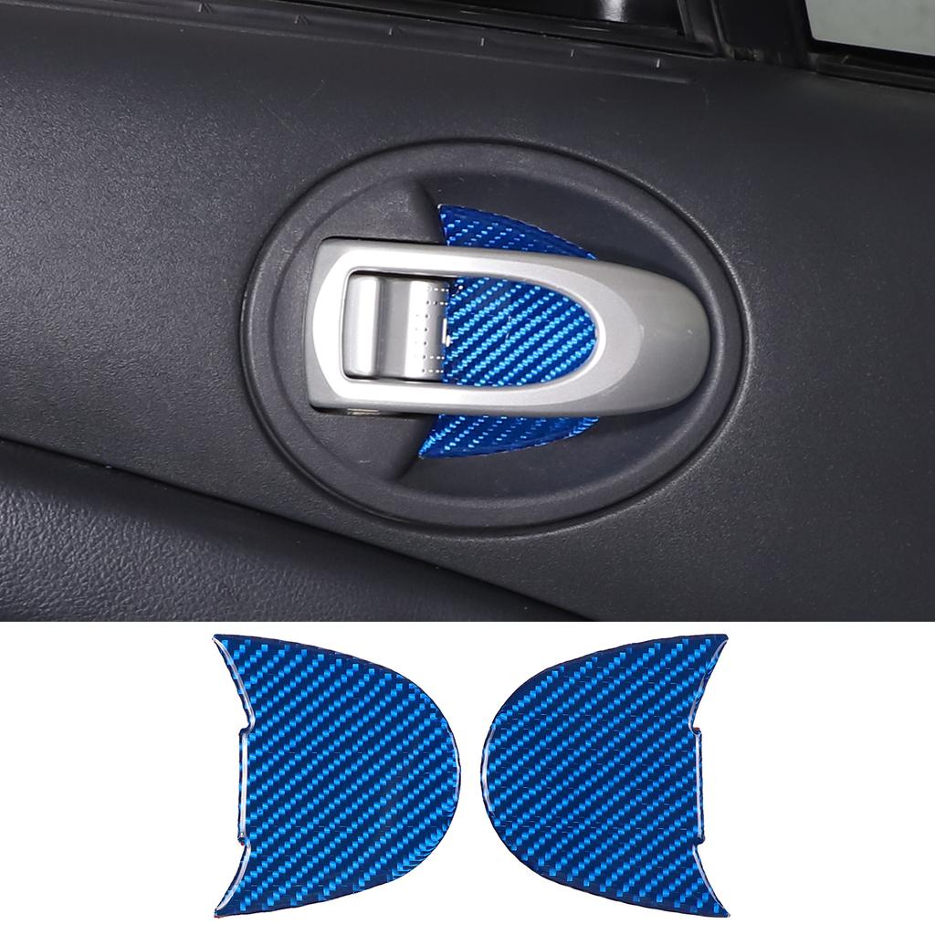 Soft Carbon Fiber Car Inner Door Bowl Handle Frame Trim Sticker For Mitsubishi Eclipse 2006-2011 Auto Interior