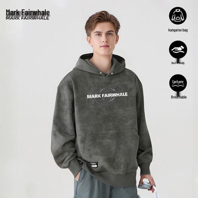 

Mark Fairwhale Men s Tie-Dye Heavyweight Hooded Sweatshirt L