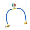 Vehicle Recharge Measure Hose Kit High Pressure Resistant Metal Air Conditioner Hose with Accurate Gauge for Car AC Refill