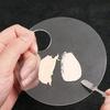 Acrylic Foundation Art Palette Square Round-Shaped Cosmetic Liquid Mixing Plate Portable Makeup Mixing Tool For Travel Daily