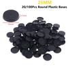 Round Wargame Mini Base 25mm 20/100Pcs Non-slip Stable Bases for Wargaming Model DIY Painting Hobby Projects
