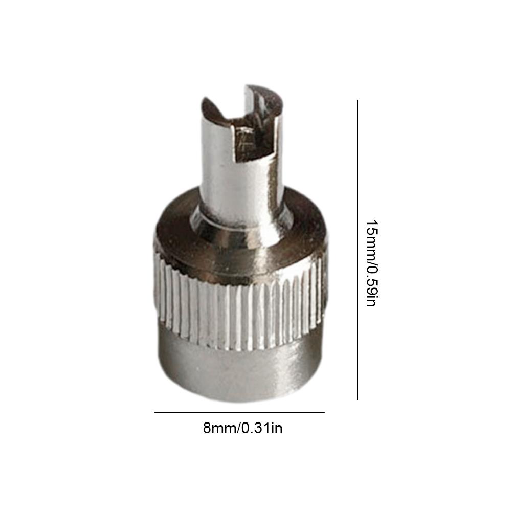 8Pcs Car Tire Tool Cap Leak-proof Wheel Tire Valve Lid Cover Copper Slotted Head Stem Cover Auto Repair Parts