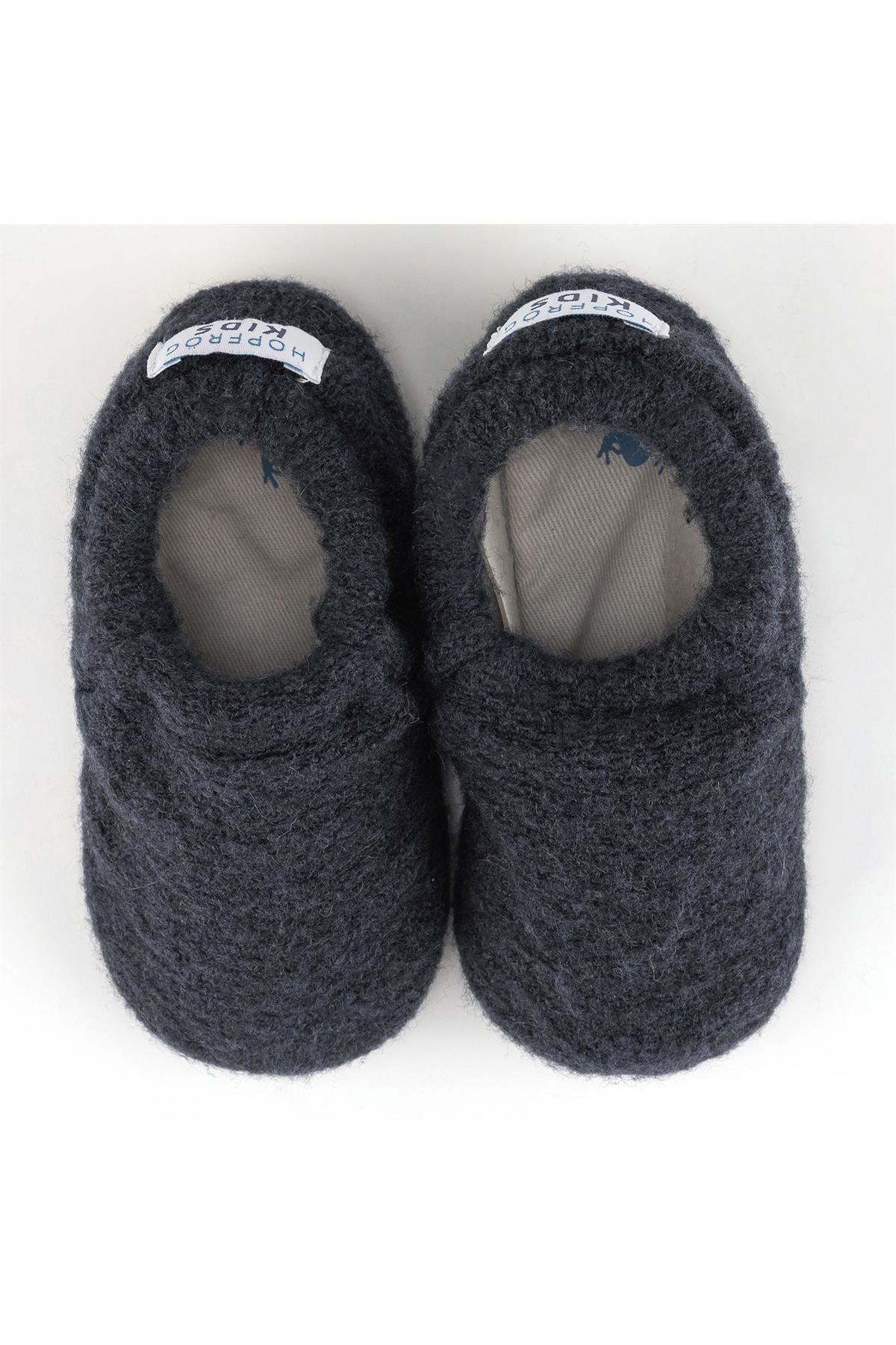 

Recycled Woo Wooly Navy Blue Wooly Barefoot Smart Booties 19 Темно-синій