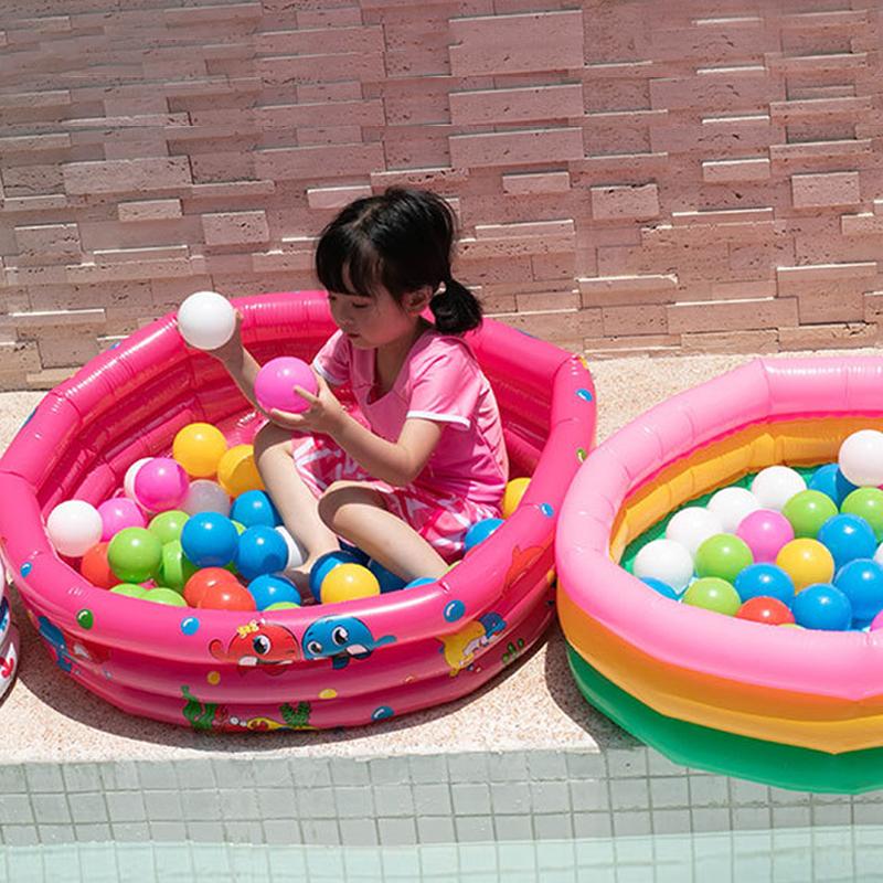 Baby Toddlers Round Inflatable Portable Swim Pool Children Soft Pump Cartoon Dinosaur Summer Beach Garden Outdoor Swimming Mat
