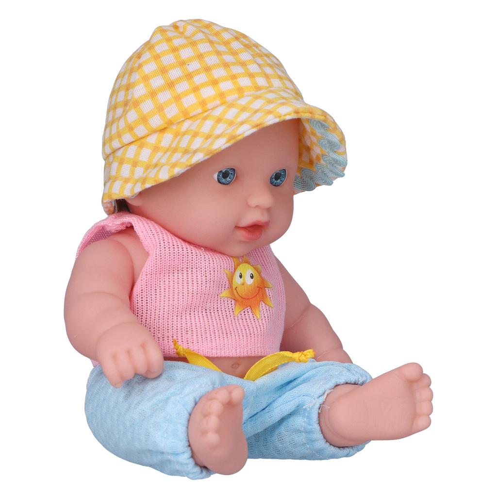 8 Inch Reborn Baby Doll Full Body Vinyl Lifelike Baby Girl Dolls Soft Newborn Baby DollsPink
