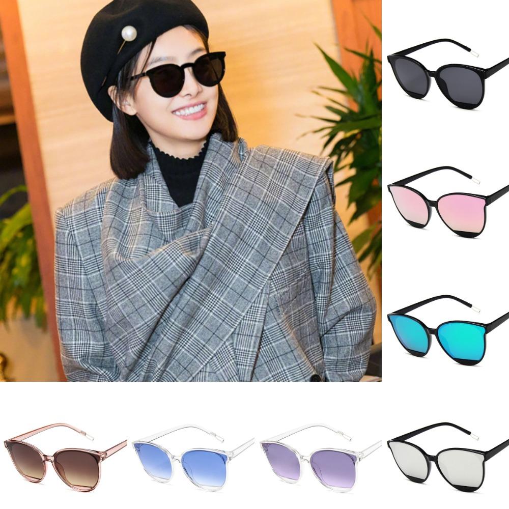 Lightweight Large Frame Sunglasses Trendy UV400 Sun Glasses Multicolor Lenses Eyewear  Holiday