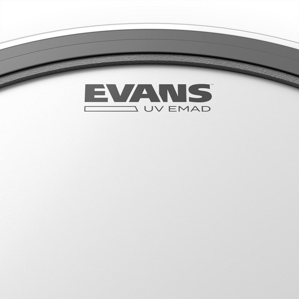 EVANS 18" EMAD UV Coated Bass Drum Head with 1-ply, 10mil EMAD Ring Tom Hoop (B18EMADUV) [Official Japanese Product]