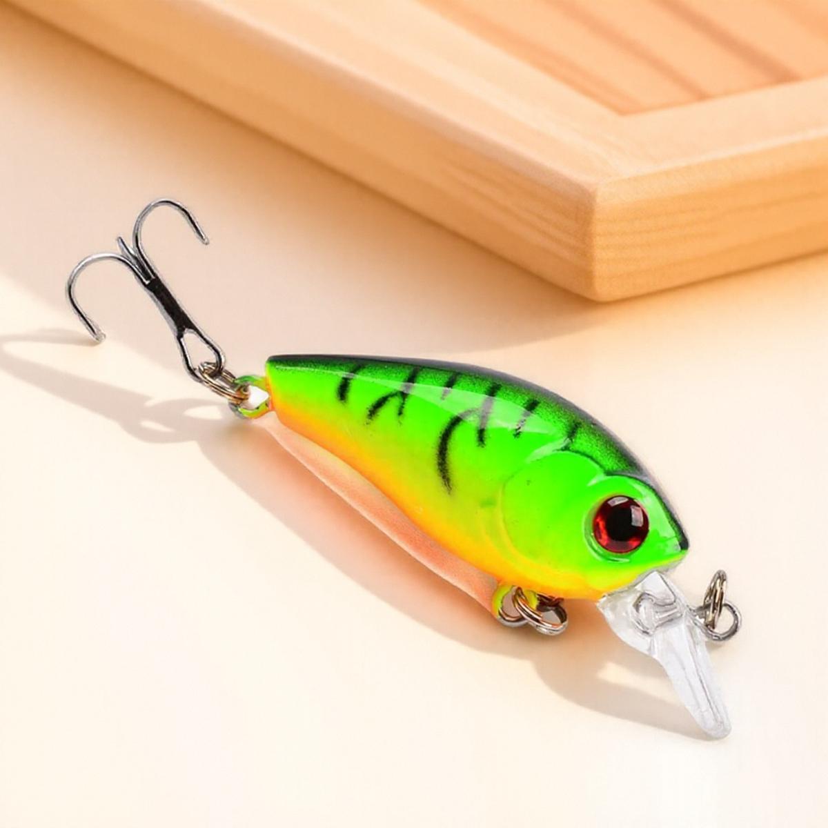 

Crankbait Fishing Lure 45mm 3.8g Artificial Hard Bait Bass Wobblers Topwater Minnow Fish Lures for Freshwater Saltwater Fishing