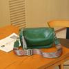 Spring and Summer New Niche Fashion Underarm Bag Head Layer Vegetable Tanned Cowhide Wide Shoulder Strap Crossbody Bag