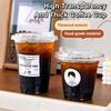 10PCS Clear Plastic Cup With Strawless Lids Disposable Cups For Iced Coffee Or Juice Party Smoothie Milkshake Cold Drinks