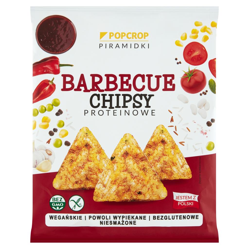 PROTEINOVÉ KŘUPKY S PŘÍCHUTÍ BBQ, BEZLEPKOVÉ 60 g - POPCROP
