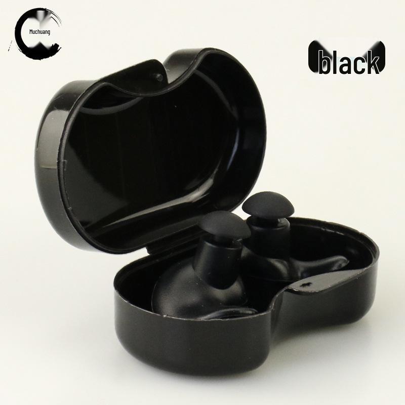 Silicone Waterproof Swimming and Diving Earplugs with Box - Adult Spiral Design