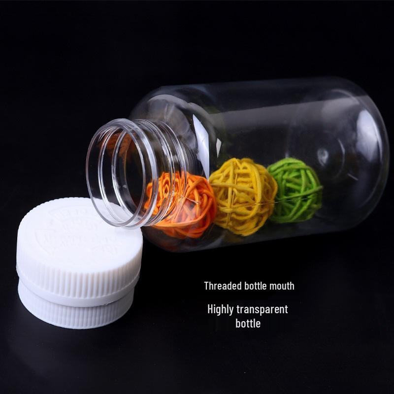 Piccola Bottiglia di Plastica Trasparente per Medicine (15/20/30/50 ml) per Liquidi e Campioni