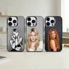 Singer S-Shakira Handyhülle Farbe Silber Schale Für IPhone 17 16 15 14 13 12 11 Pro Max Plus