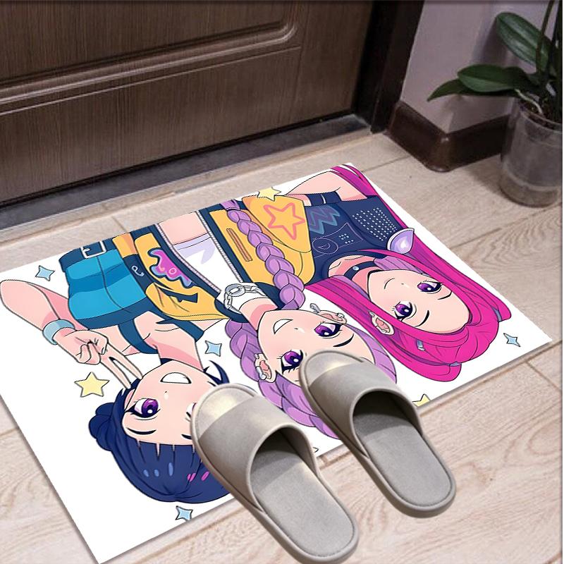 Girl group Pattern Rug, Indoor/Outdoor Mat, for Picnic, Gameroom, Bedroom, Office, Living Room, Home Decor Carpet, Birthday Gift