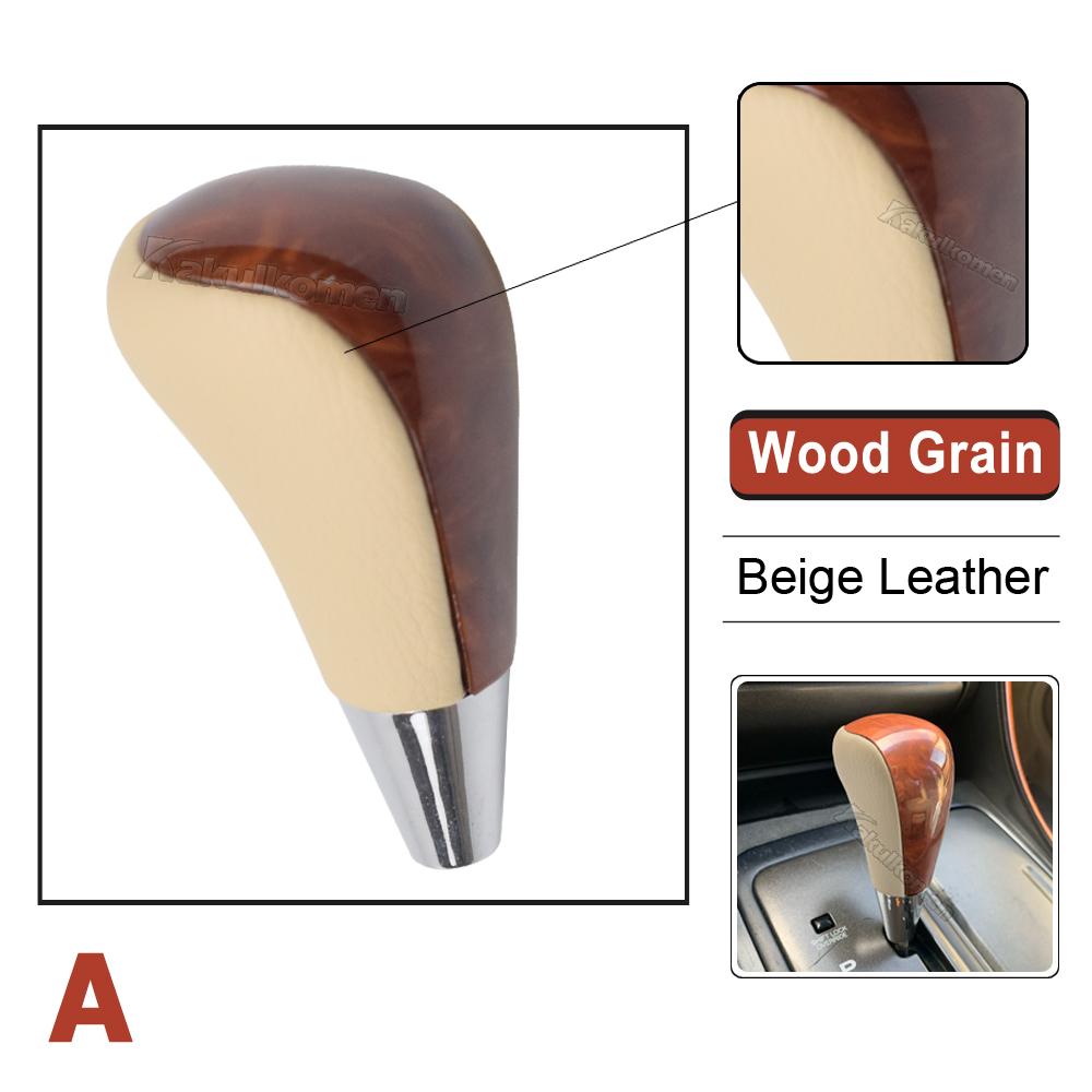 1X Gałka Zmiany Biegów do Samochodu Automatycznego Skórzany Dźwignia Zmiany Biegów Dla Toyota Corolla Camry Avalon 4Runner Dla Lexus IS GS LS RX ES