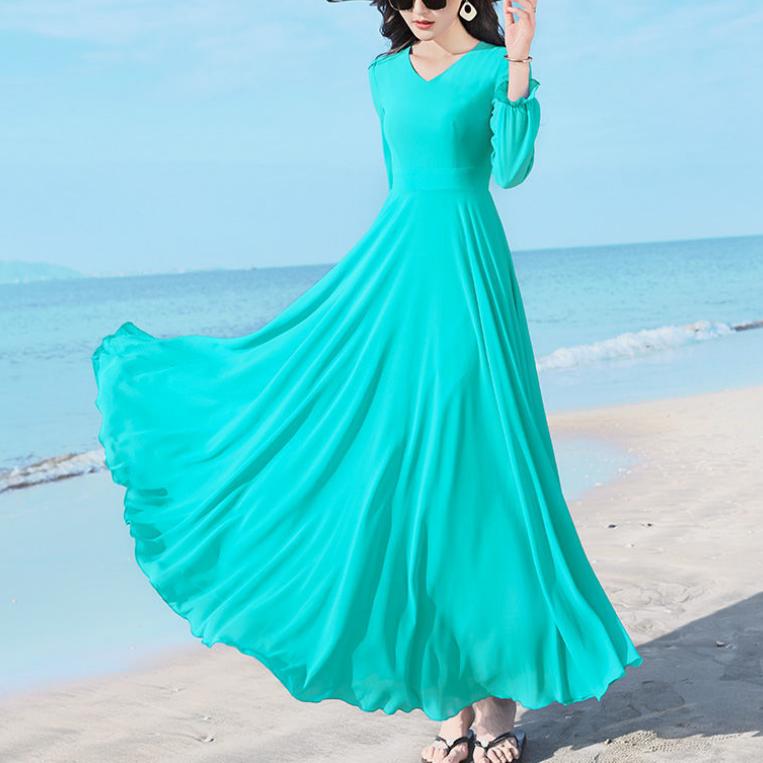 

Летняя мода Новое корейское простое элегантное шифоновое платье средней длины Однотонное V-образный вырез Талия Молния Пэчворк Платья с рукавами-бабочками 5XL лавандовый