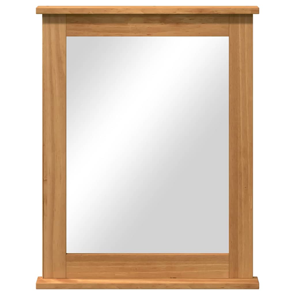 VIGO Mirror Honey Brown 55.5 x 5 x 70 cm Solid Pine Wood