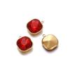 5pcs/lot Stainless Steel Glass Crystal Square Shape Charms Pendants for DIY Necklace Beads Jewelry Making Accessories