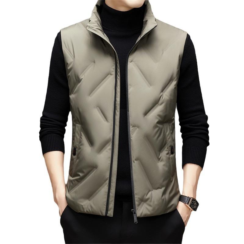 Simple and Versatile Down Vest Men's Autumn and Winter New Outdoor Thermal Vest Outer Wear Vest