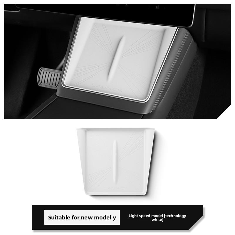 Center Console Anti-Slip Mat For Tesla Model Y Juniper 2026-2026 Wireless Charging Pad For Tesla Car Accessories HD
