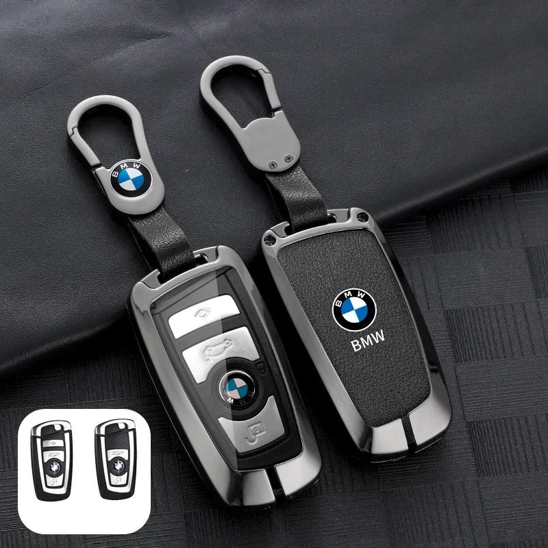 Für BMW Neu 2025 Zinklegierung Leder Auto Schlüsselabdeckung Hülle Schale Schutz Für BMW 1 3 5 7 Serie X1 X3 X4 X5 F10 F15 F16 F20 F30 F