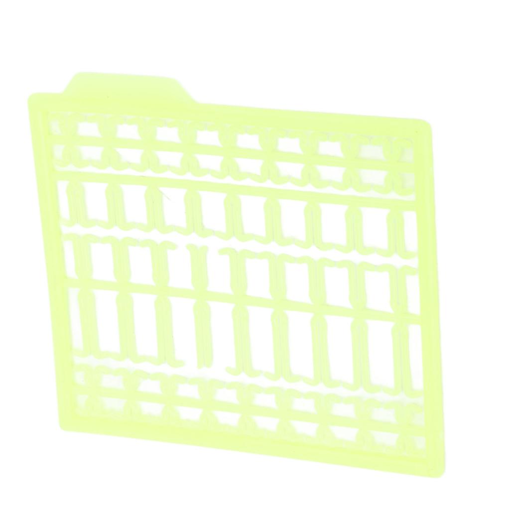 30Pcs Bait Stoppers Plastic Grid Type Strong Fish Hair Stopper for Carp Boat Lake River Fluorescence