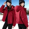 Winter women's clothing, short cotton clothing, outdoor mountaineering tooling, multi-color, spot merchants can purchase in mixed batches