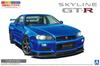 Aoshima Bunka Kyozai Model Series Nissan BNR34 Skyline II 2000 Bayside Blue Plastic Model Kit Co., Ltd. (AOSHIMA) 1/24 Pre-painted GT-R V-spec 03-A