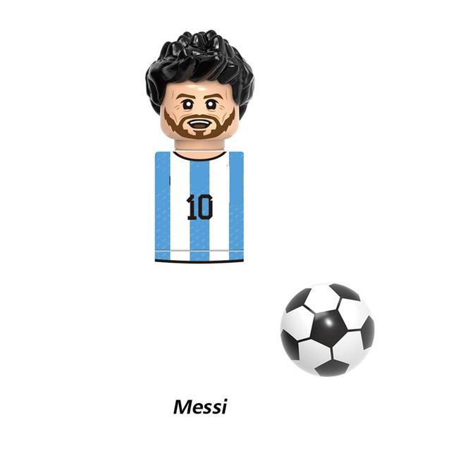 World Famous Football Players Figurine Mini Action Building Block Model Toy Kids Gifts