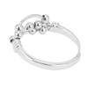 Anxiety Stress Relief Ring Retro Fashionable Elegant 3 Layer Rotating Bead Ring for Office Work Party