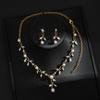 Women's Alloy Necklace and Earrings Set - Perfect for Brides At Wedding Banquets