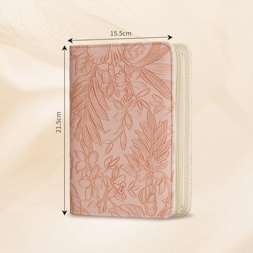 Zipper Jewelry Storage Bag Embroidery Pattern Jewelry Book Elegant Jewelry Pouch Travel
