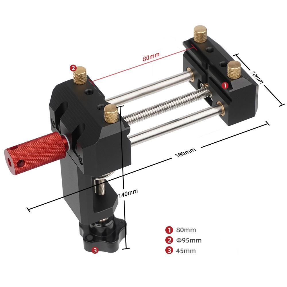 Cleme de masă cu precizie din aliaj de aluminiu Mini clemă de masă multifuncțională Prelucrarea lemnului de uz casnic