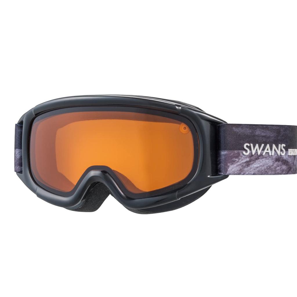 Swans BSMK Snow Made In for Skiing and Blocks of UV Glasses One Size Fits All JUMPIN-DH Children's Goggles, Japan, Orange, Snowboarding, 99.9% Rays,