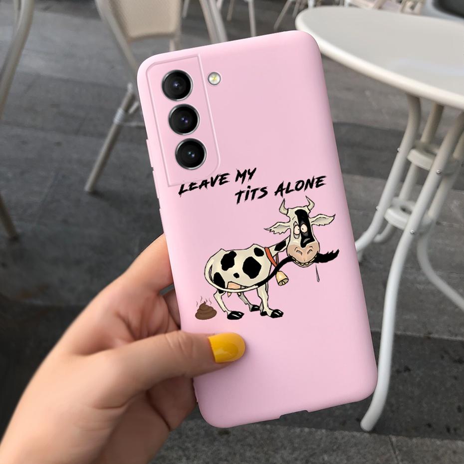 For Samsung Galaxy S22 5G Phone Case Cute Rainbow Milk Cow Painted Cover For Samsung S22 Plus S 22 Ultra Soft Silicon Fundas